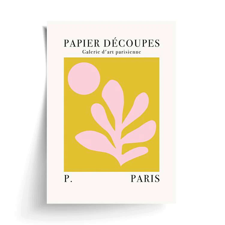 PAPIER DECOUPES PRINT MUSTARD