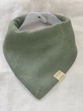 Load image into Gallery viewer, Linen/Towelling Dribble bib ® - Sage
