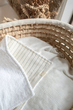 Load image into Gallery viewer, Burp Cloth -Wide stripe Chambray ®
